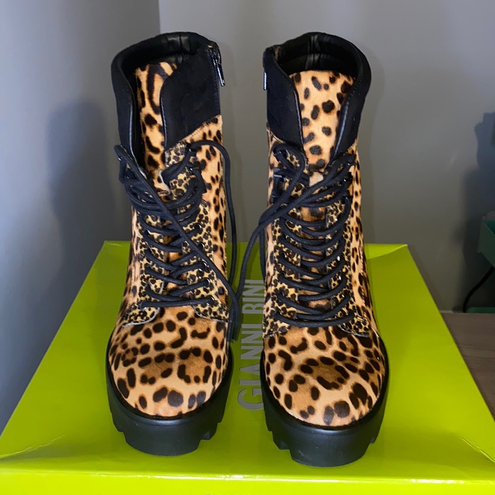 Gianni Bini Ambray Leopard Boots